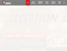 Tablet Screenshot of hhrpa.org